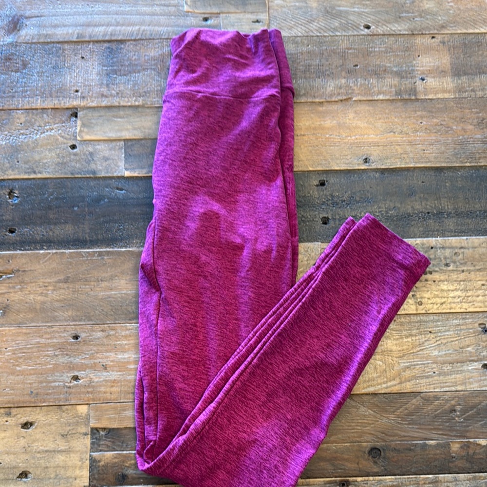 Bombshell Sportswear Purple Luxe Leggings with Ankle Taper